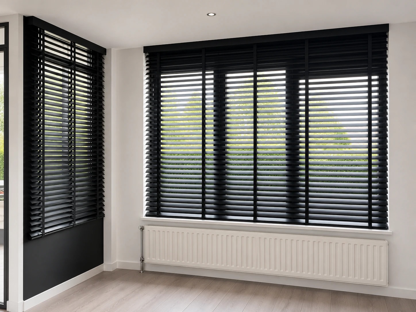 Houten jaloezieen voor nauwkeurige regeling van daglicht